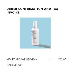 MOISTURISING LEAVE-IN HAIR SERUM
